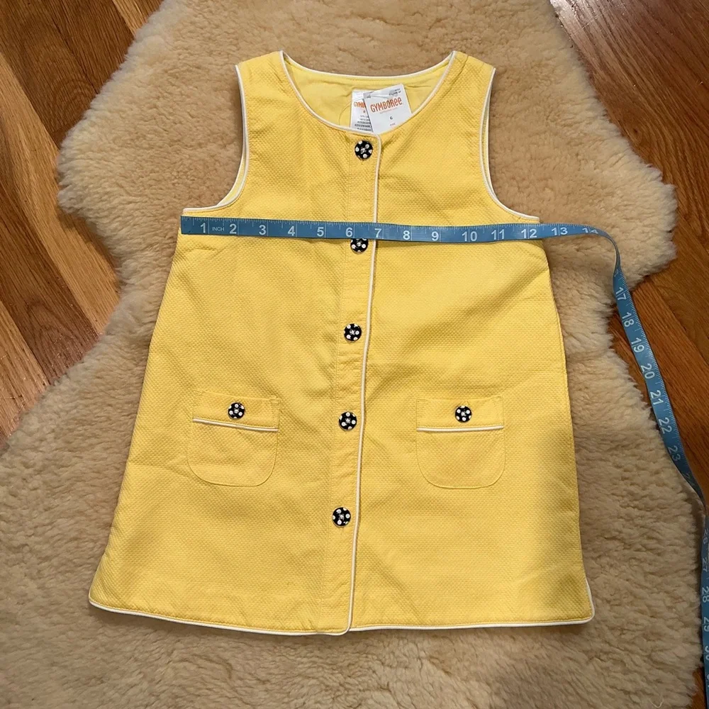Gymboree yellow sleeveless mod shift dress